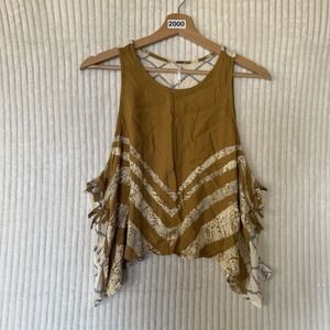 Free sold out na Tank Top Swing Mustard Sleeveless Size na